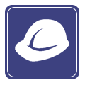 logo d'un casque de chantier représentant le statut artisan